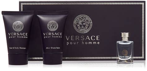 versace 16 piece set|Versace aftershave set.